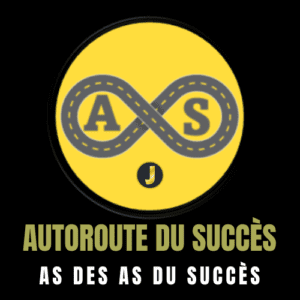 Logo de l'autoroute du succès sur fonds noir